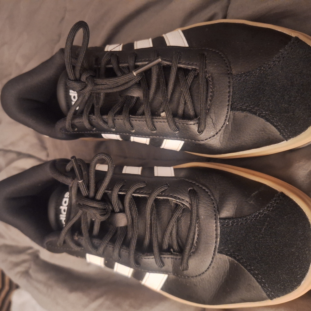 Adidas Woman's Black and White Sneakers